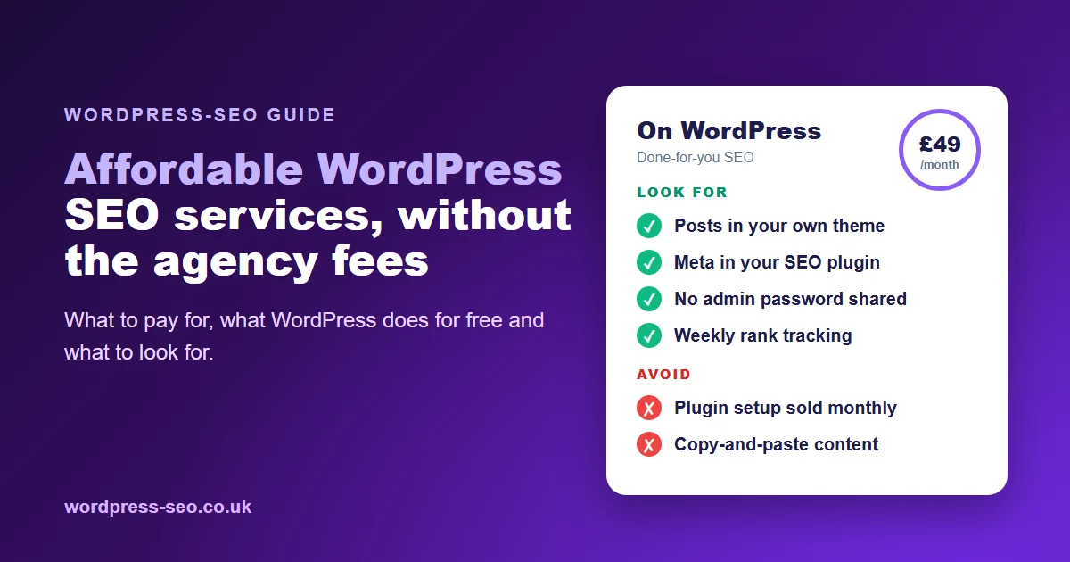 Affordable WordPress SEO Services
